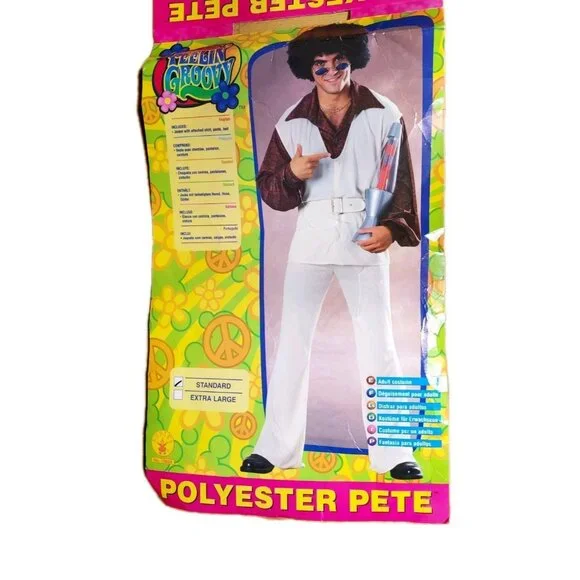 Costume Rubies Feelin Groovy Polyester Pete Halloween Men Size Standard - Picture 2 of 16